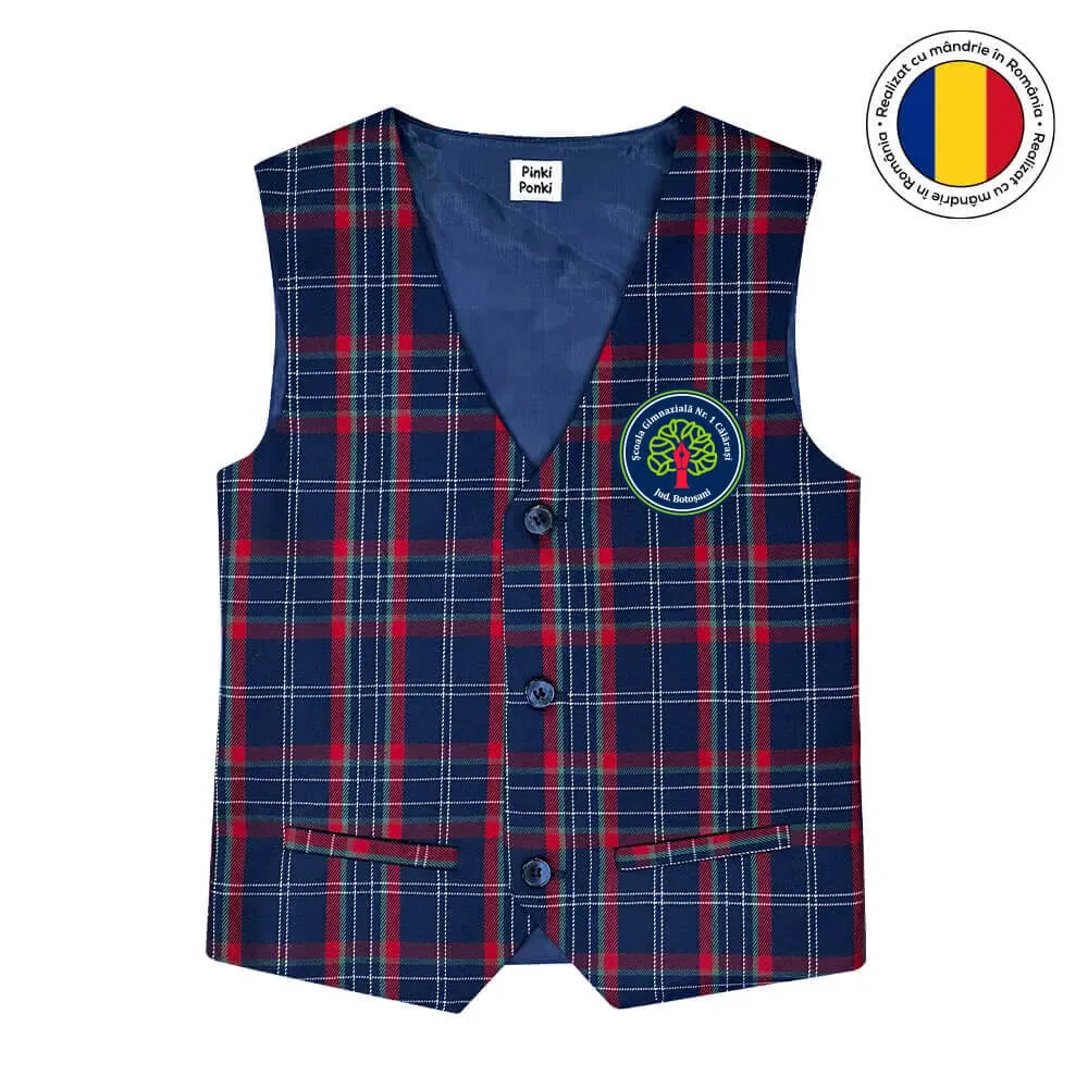 Vestă uniformă școlară - Școala Gimnazială Nr.1 Călărași, Botoșani