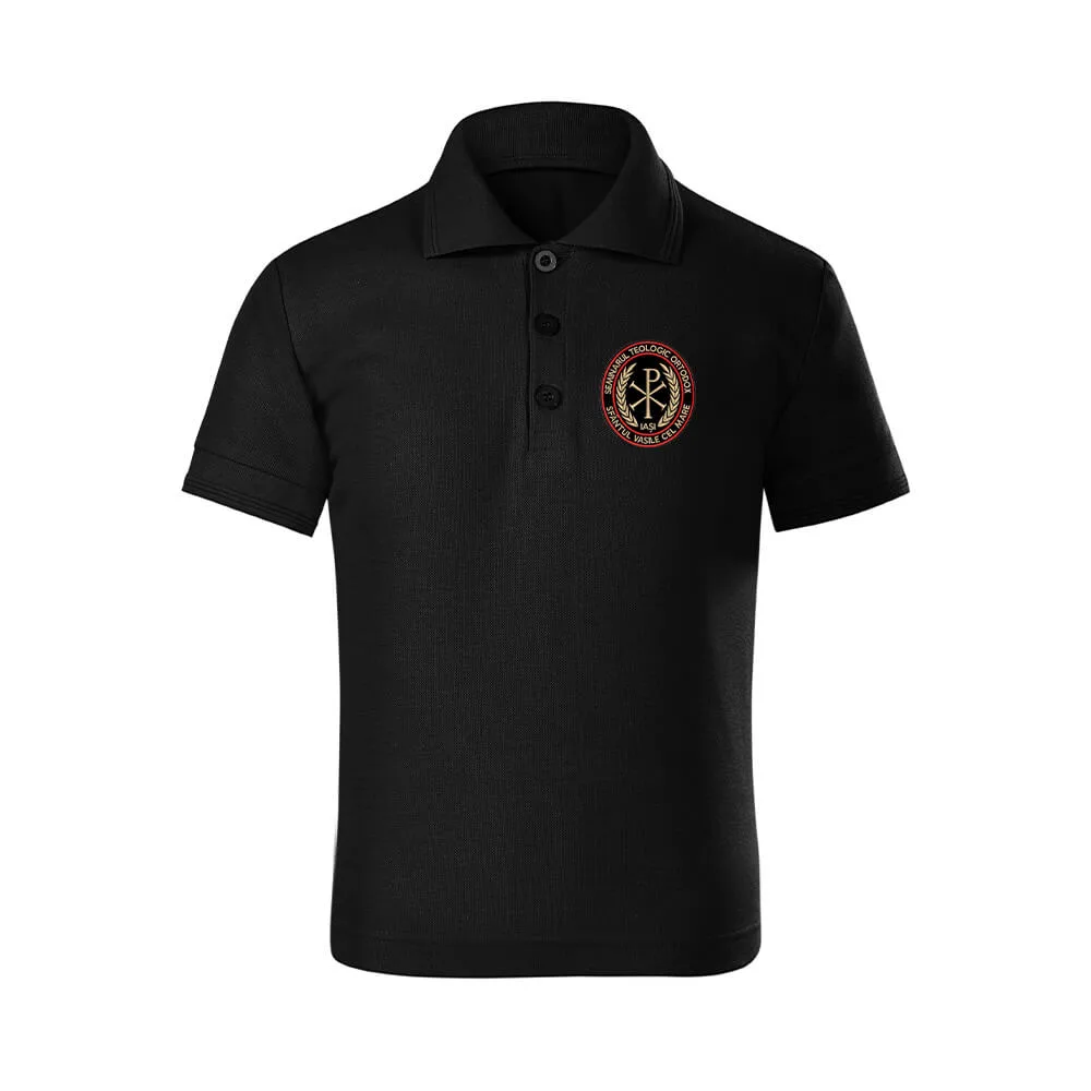 Tricou cu mânecă scurtă și guler tip polo - Seminarul Teologic Ortodox „Sf. Vasile cel Mare" Iași